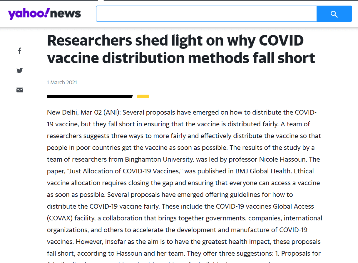 Researchers shed light on why Covid vaccine distribution methods fall short