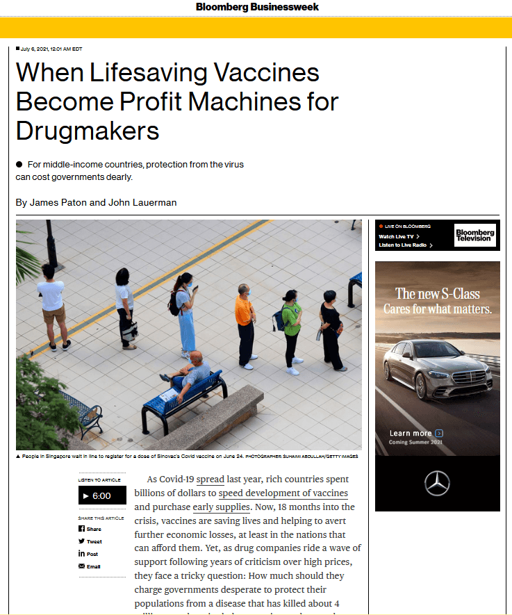 When Lifesaving Vaccines Become Profit Machines for Drugmakers